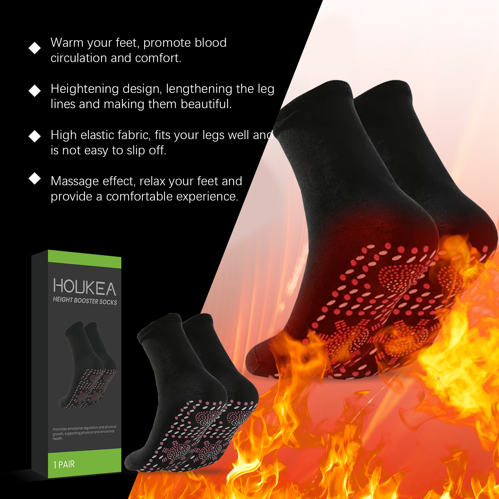 Self-Heating Foot Socks, Skin- - Sports Socks review and price