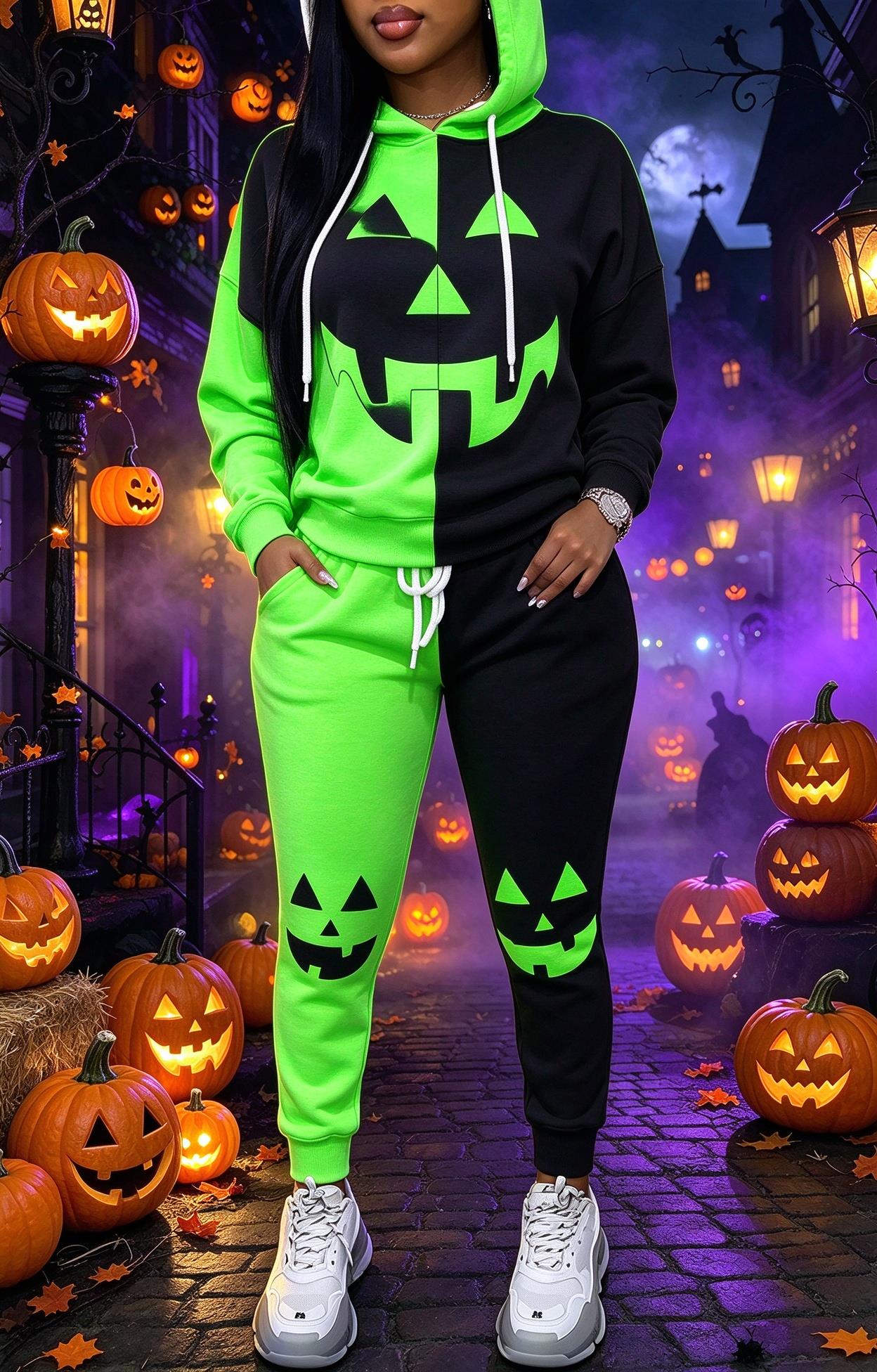 Women Halloween Color Block Ho - Joggers Pants review and price