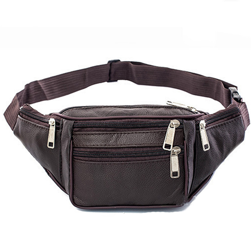 Leather Men Waist Chest Bag Th - Running Belt review and price